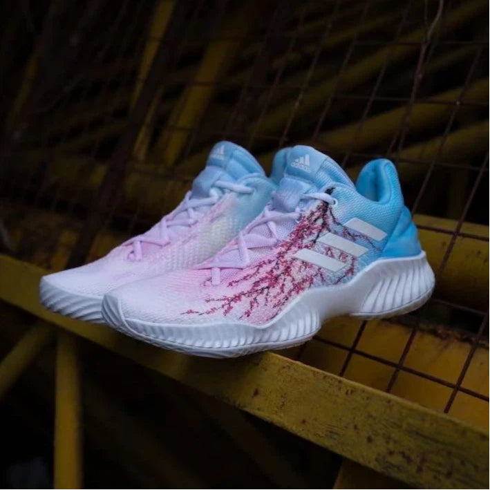 adidas Pro Bounce with Plum Blossom Tie-Dye Pattern