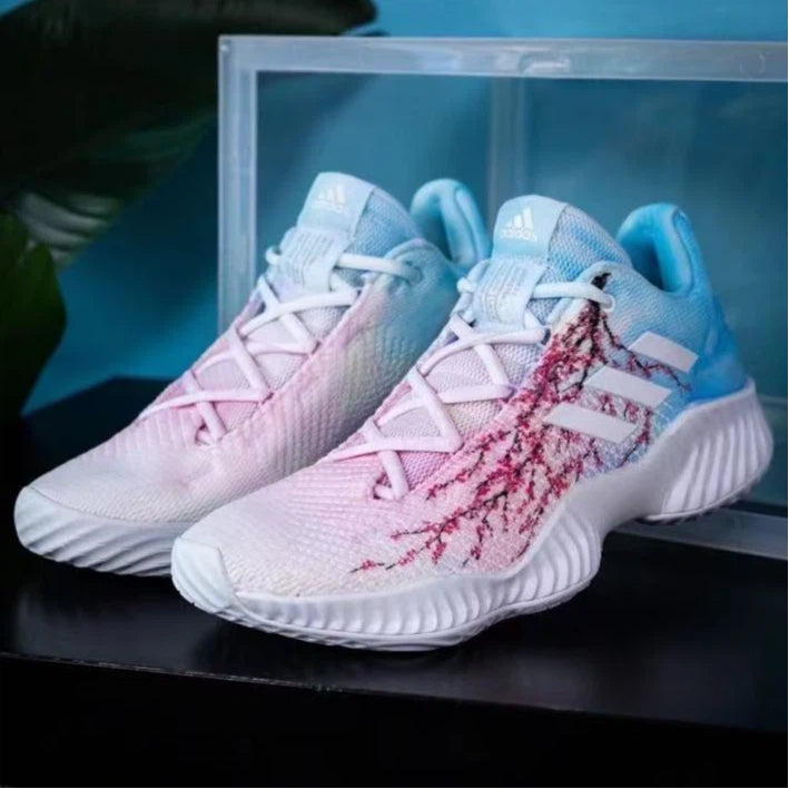 adidas Pro Bounce with Plum Blossom Tie-Dye Pattern