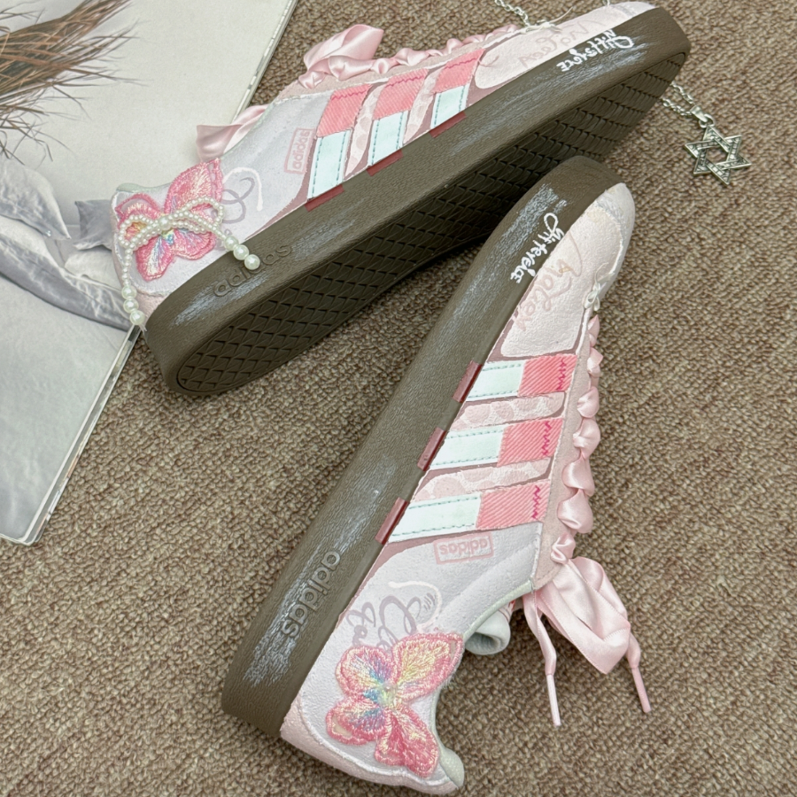 Adidas Pink Plush Doll